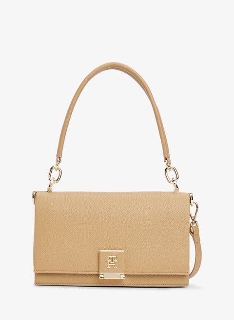 TH Monogram Pebble Grain Crossbody Bag